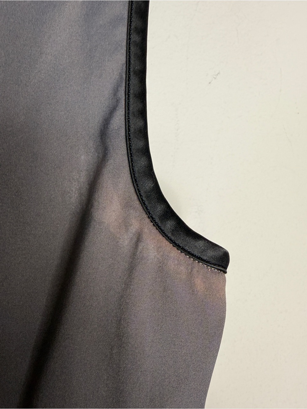 Prada Gray Peplum Sleeveless Blouse Top Size 40 Italy - Picture 10 of 11